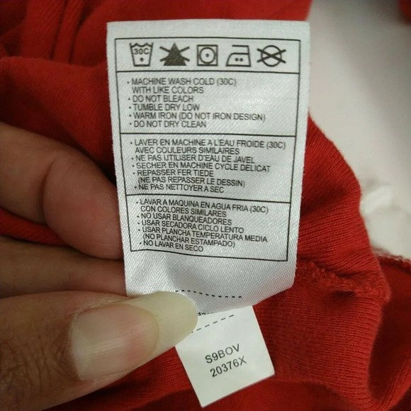 Nike Cincinnati Reds T-Shirt Crewneck Women Size XS 0-2 Red White Long Sleeve - Picture 6 of 7